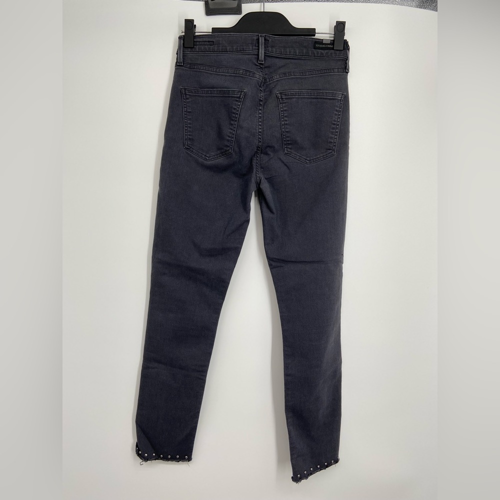 Citizens of Humanity, Rocket, High Rise, skinny, black Jeans, studs, size 28 - Picture 2 of 11
